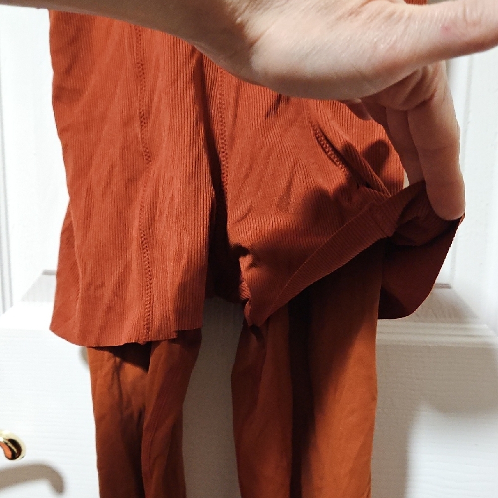 Nike Burnt Orange Yoga Jumpsuit - Picture 5 of 16
